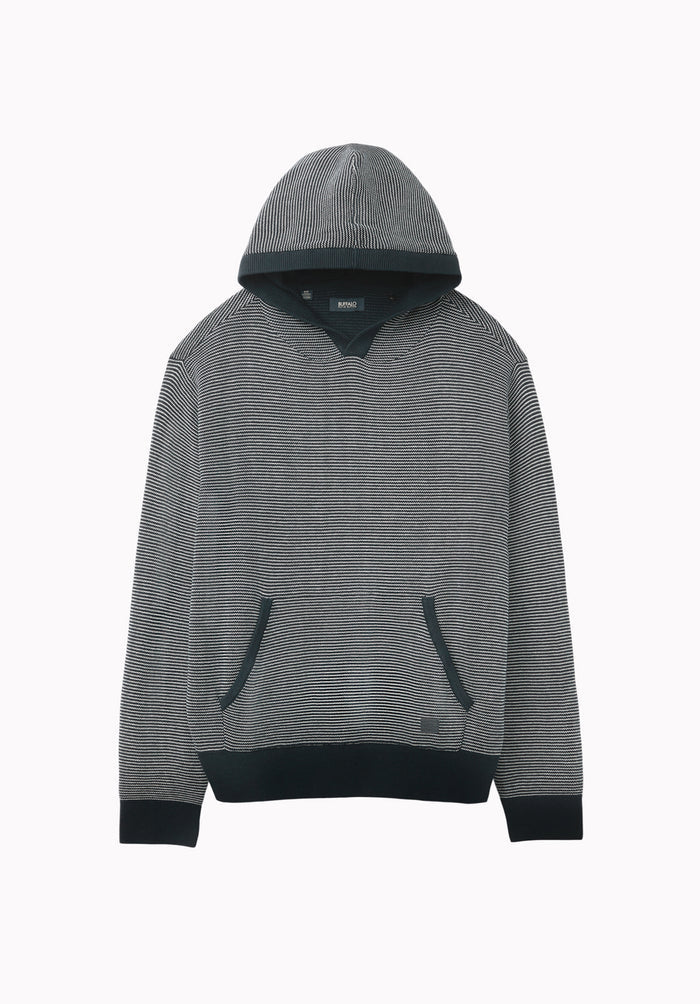 Wanto Men's Striped Sweater Hoodie, Whale - BM24905