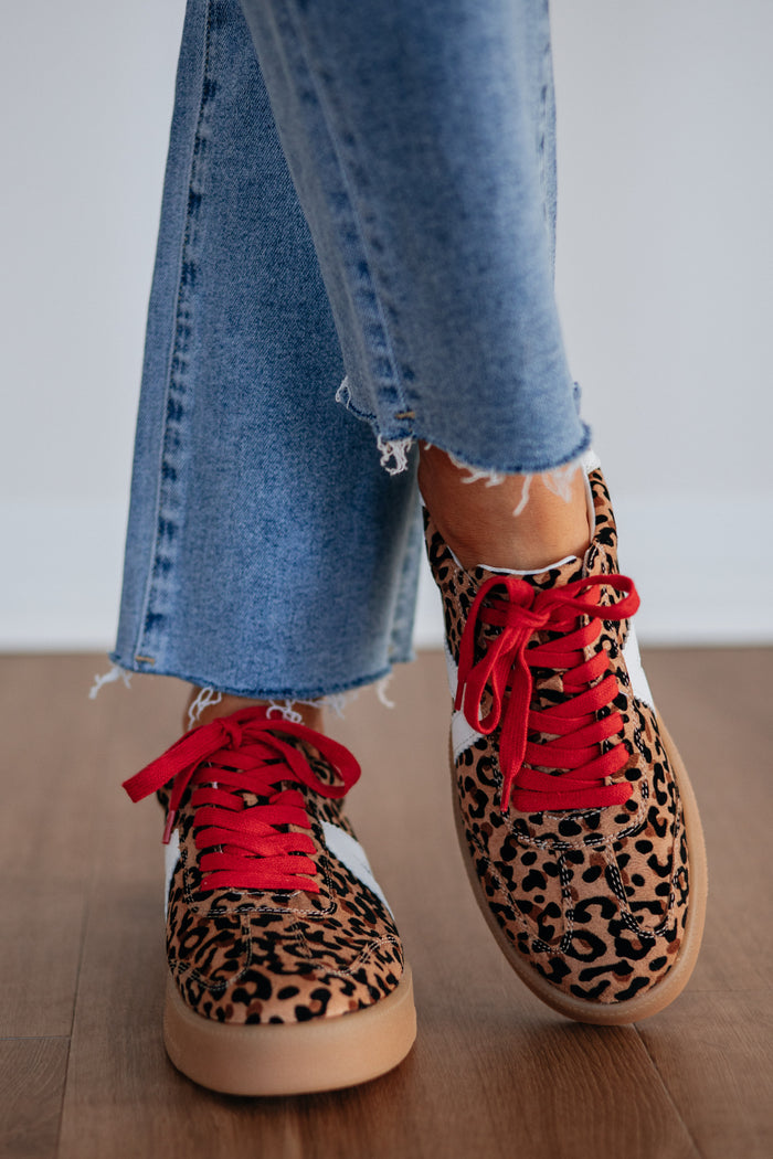 Watch Your Step Sneakers - Leopard Mix