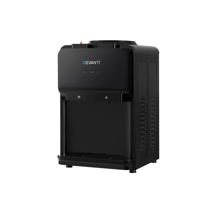 Water Cooler Dispenser Bench Top Cold Hot Two Taps Instant Machine Black-Home Living Store-
