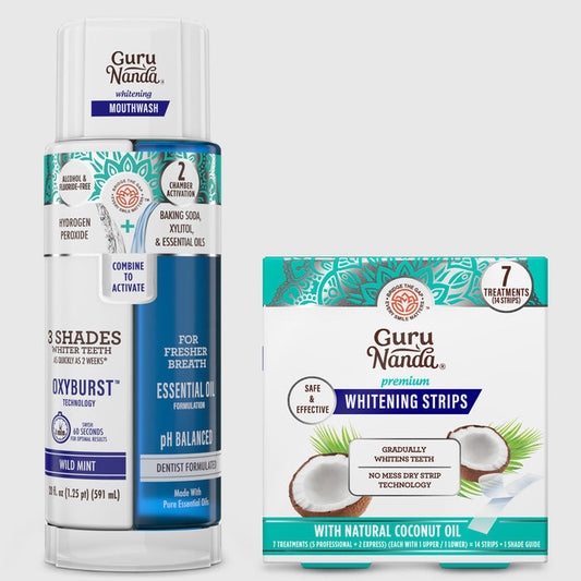 Whitening Wonder - Whitening Strips 7 day + Dual Barrel Oxyburst Mouthwash