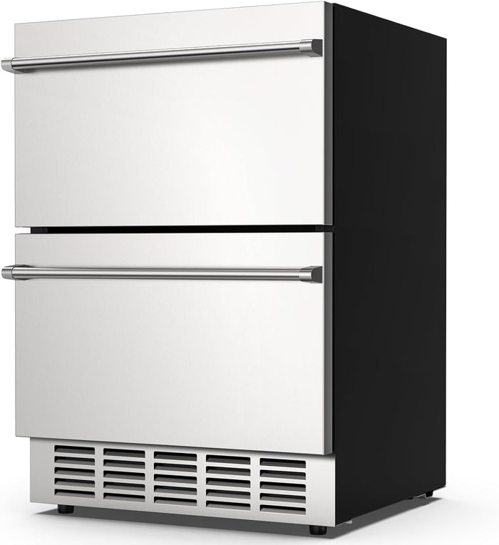 98 Cans / Silver Double Drawer Door (Foam Door)