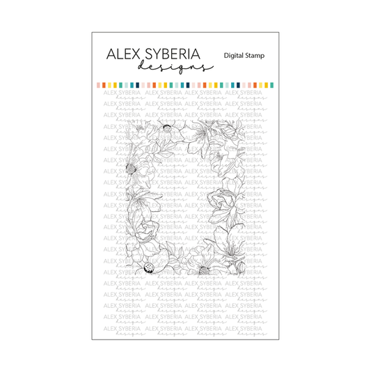 Winter Garden Digital Stamp