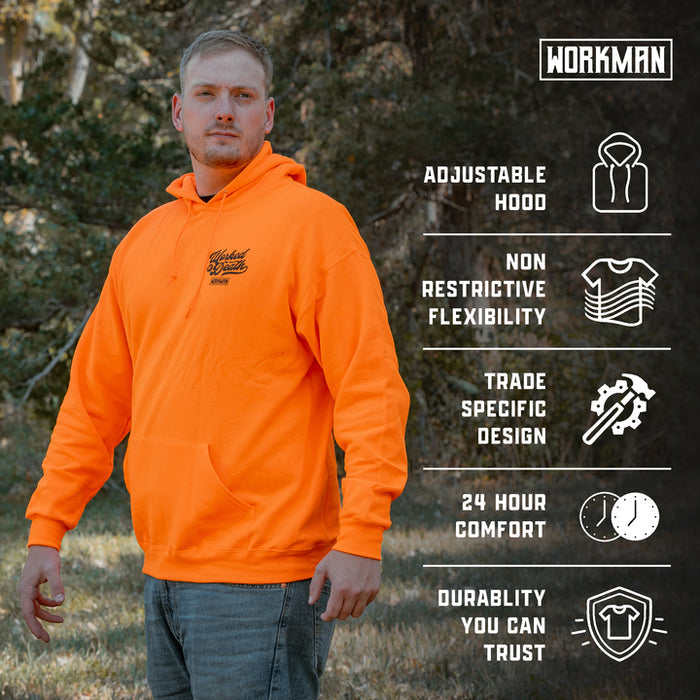 Worked To Death - Hoodie (Hi-Vis)