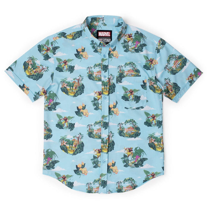RSVLTS XS Marvel Short Sleeve Shirt Marvel X-Men “Savage Land” – KUNUFLEX Short Sleeve Shirt