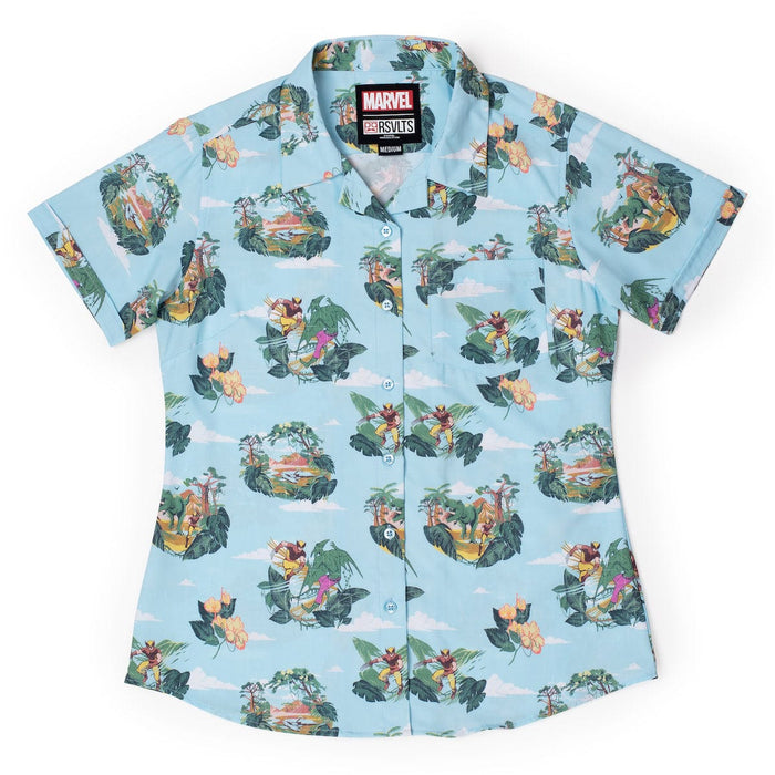 RSVLTS XS Marvel Women's Short Sleeve Shirt Marvel X-Men “Savage Land” – Women's KUNUFLEX Short Sleeve Shirt