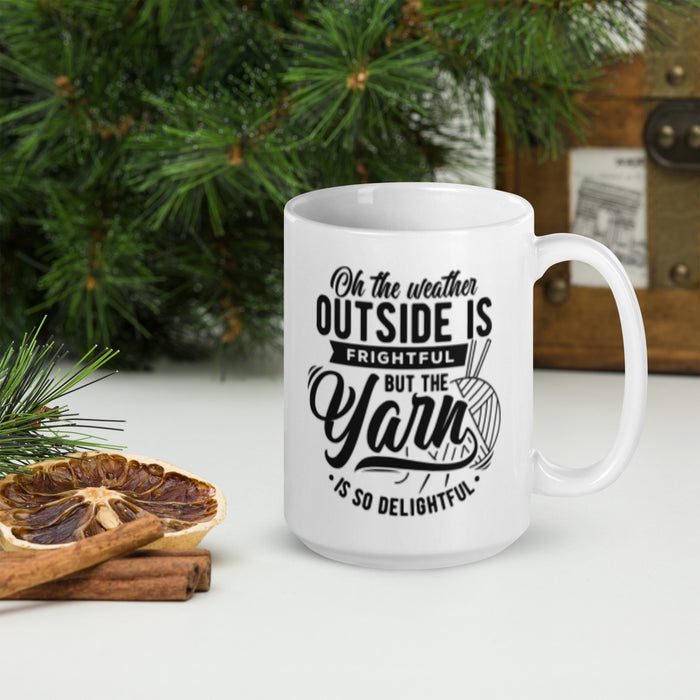 Yarn Delightful - White Glossy Mug
