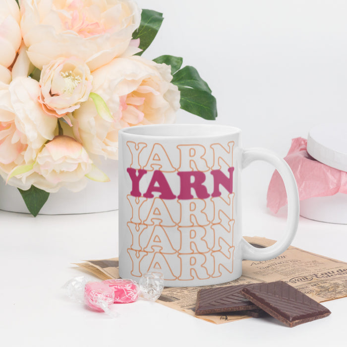 YARN YARN YARN - White Glossy Mug