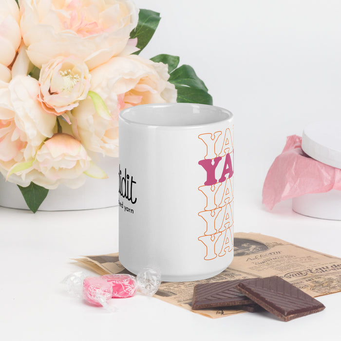 YARN YARN YARN - White Glossy Mug