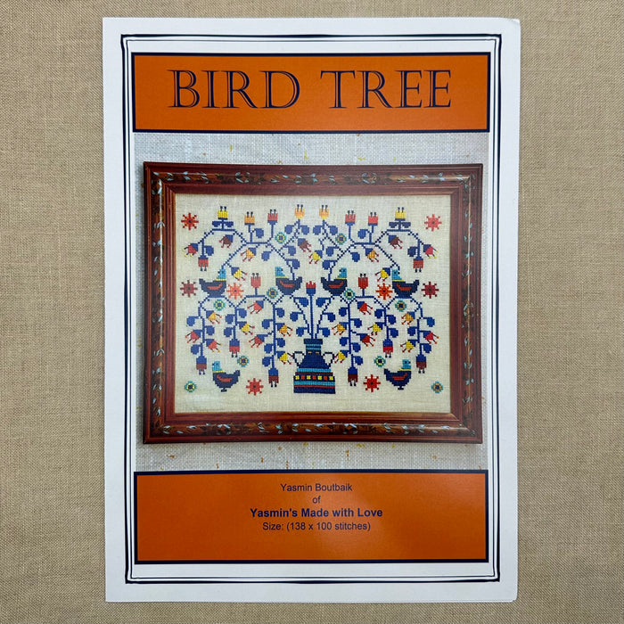 Yasmin's Made with Love - Bird Tree - Chart and/or Roxy Floss Pack
