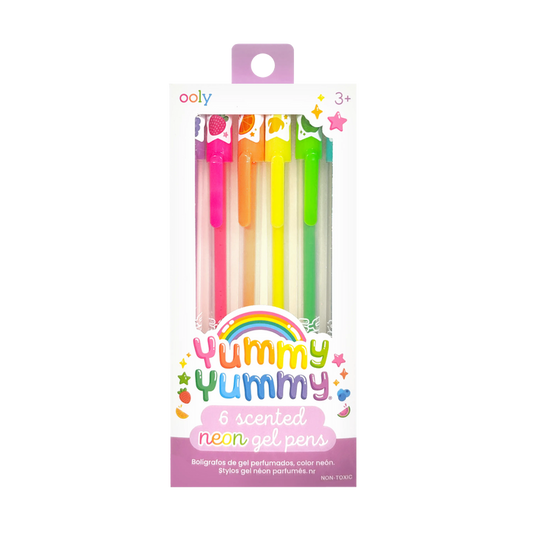 OOLY Yummy Yummy Neon Scented Gel Pens front of packaging