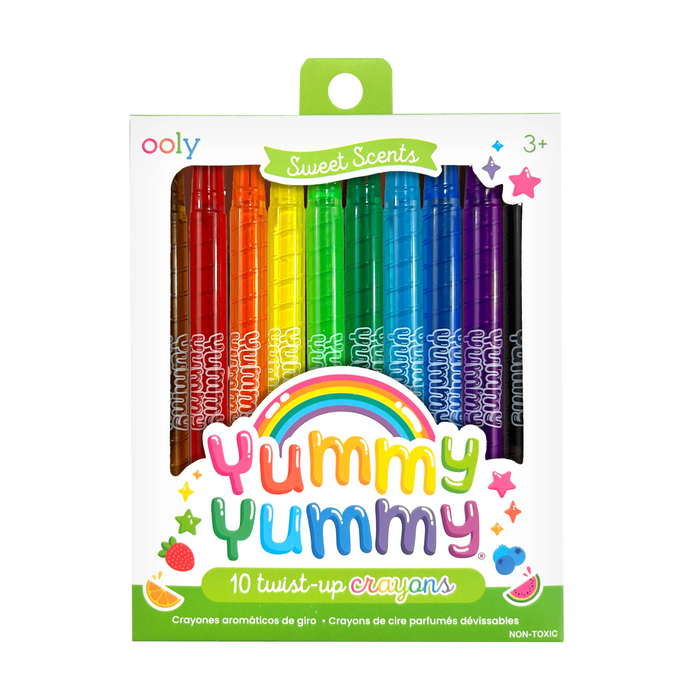 OOLY Yummy Yummy Scented Twist-Up Crayons packaging front