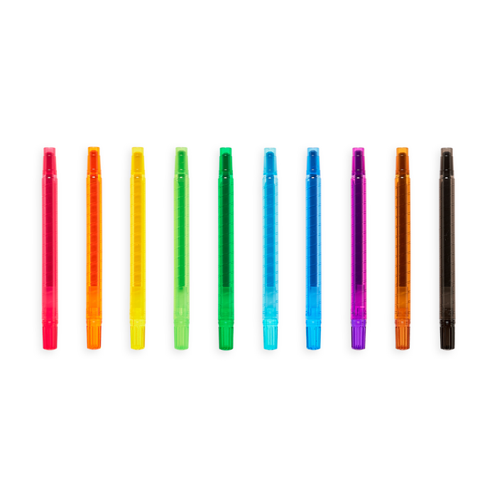 Yummy Yummy Scented Twist-Up Crayons side by side