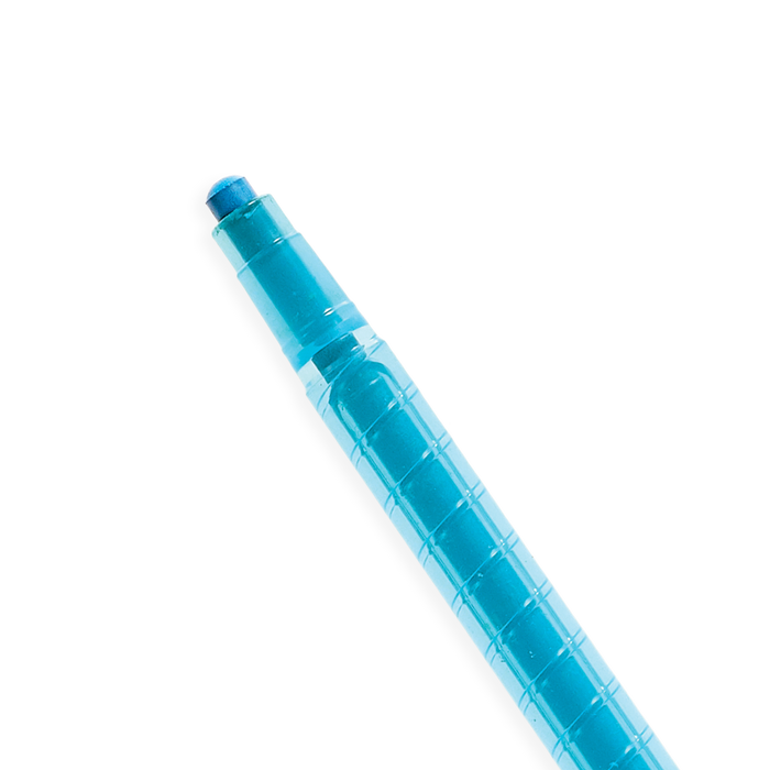Blue Yummy Yummy Scented Twist-Up Crayons showing the crayon tip