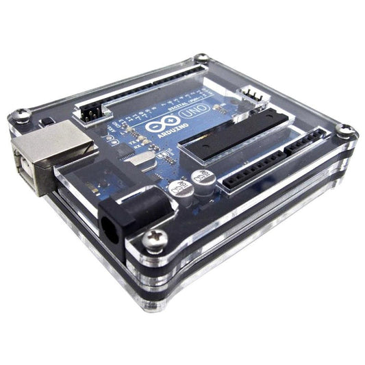 Zebra Classic Arduino UNO Case - Black Ice [Discontinued] by C4 Labs - The Pi Hut