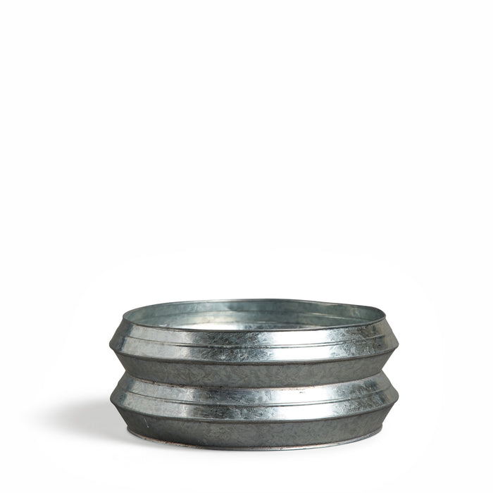 Zigzag Fruit Bowl in Galvanized Steel