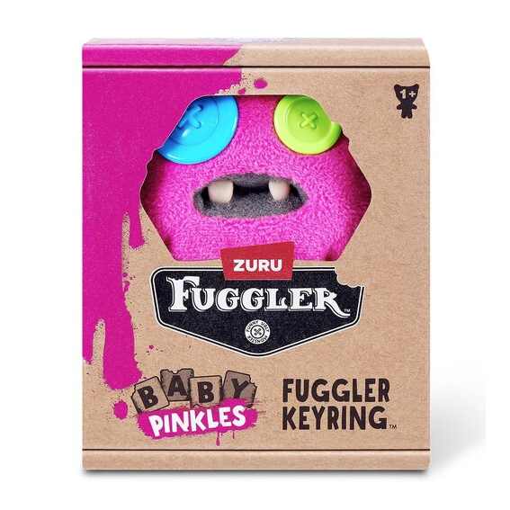 Zuru Fugglers Baby Pinkles 3.5 Inch Plush Keyring - Sasquooch