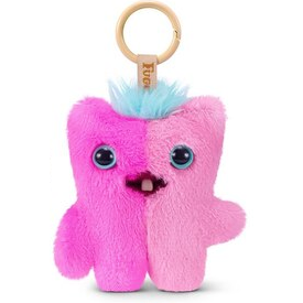 Zuru Fugglers Baby Pinkles 3.5 Inch Plush Keyring - Wide Eyed Screech