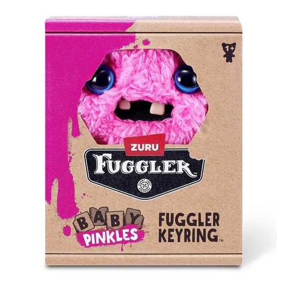 Zuru Fugglers Baby Pinkles 3.5 Inch Plush Keyring - Winged Bat